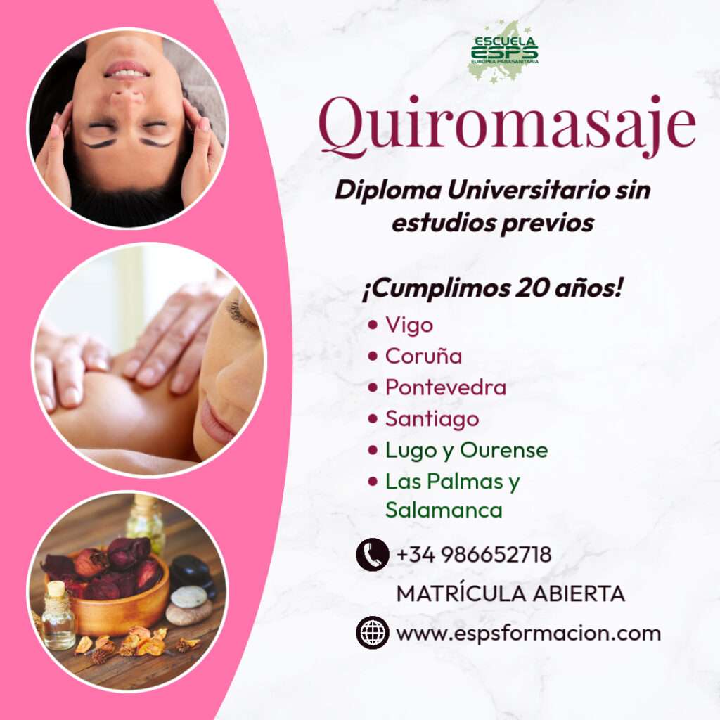 curso de quiromasaje universitario